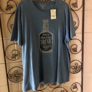 New LUCKY BRAND Printed T-Shirt Size XL